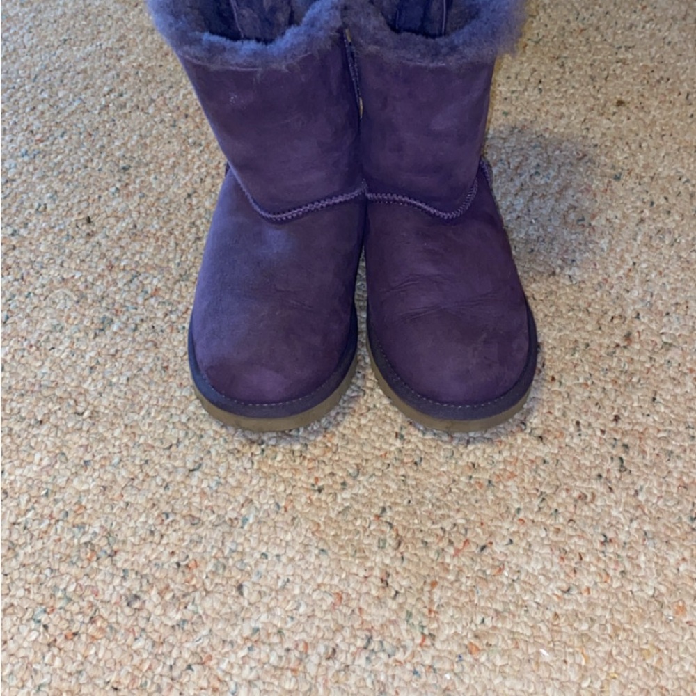 Purple Suede Boots